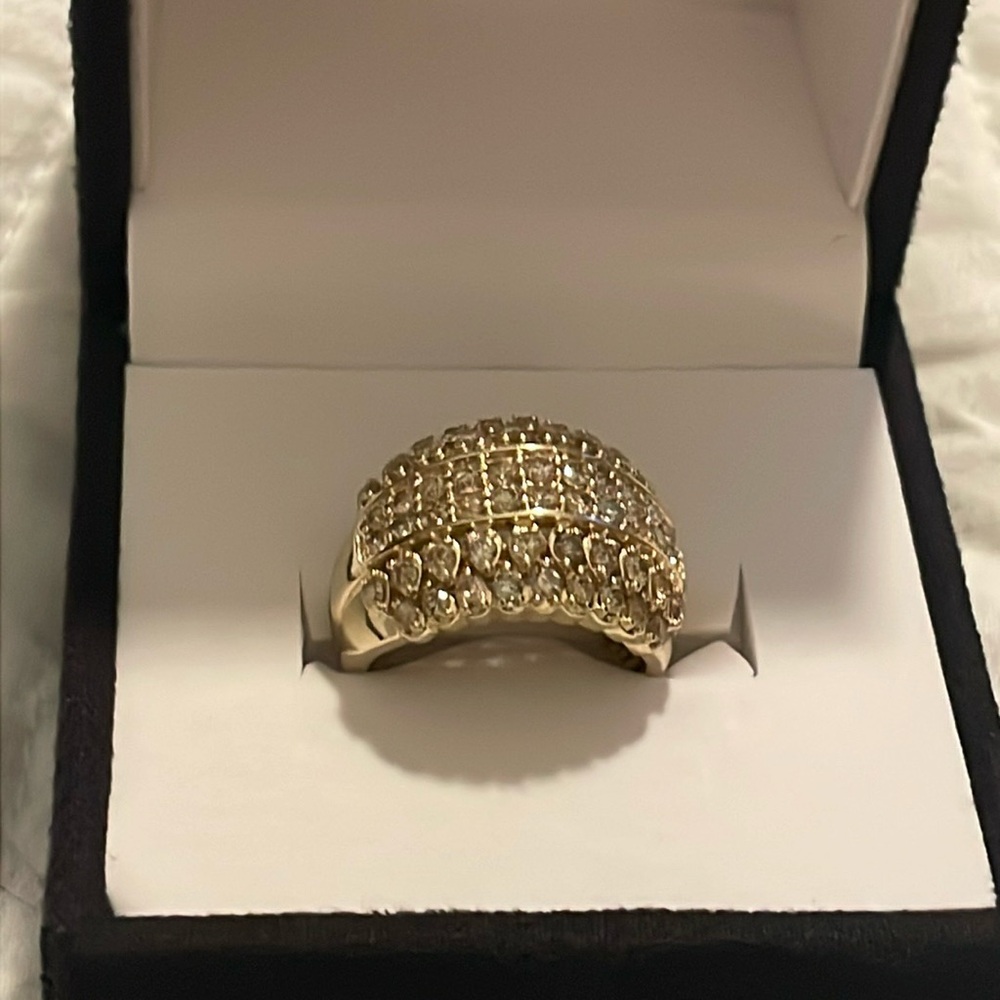 2.00 CTW Champagne Diamond Round 10K Yellow Gold